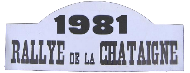 XIVème Rallye de la Châtaigne 1981 Fiche technique : 14ème édition, 10-11 octobre 1981. Résultats : Pierre MÉNY – Jean-François LIÉNÉRÉ #07 Renault 5 Turbo Groupe 4 1er du Classement général 1°MENY-LIENERE /R5 TURBO GR4 2°FRONDAS -LEVIVIER /PORSCHE 911SC 2,7L GR3 3°LEGRAND-ROULLOT /OPEL KADETT GTE GR1