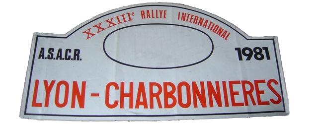XXXIIIème Rallye Lyon Charbonnières 1981 Fiche technique : 23ème édition du 27 février au 1er mars 1981. Voilà la seule chose que j’ai trouvé sur cette année là (site asa du Rhone): En 1981, de fortes chutes de neige sur les spéciales du Bugey perturbent l’organisation d’une épreuve remportée par le grenoblois Bruno Saby sur R5 Turbo. Résultats : Pierre Mény – Jean-François Liénéré Alpine A310 V6 Groupe IV #14 Abandon : touchette et chauffe moteur ES20 Classement : 1° SABY-SEVELINGE / R5 TURBO GR4 2° CLARR-TILBER / OPEL ASCONA 400 GR4 3° CHASSEUIL-BARON / VW GOLF GTI GR1